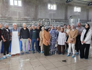 TBMYO Gıda İşleme Bölümü Öğrencileri Meriç Süt Fabrikasına Teknik Gezi Düzenledi