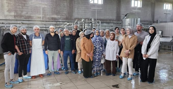 TBMYO Gıda İşleme Bölümü Öğrencileri Meriç Süt Fabrikasına Teknik Gezi Düzenledi