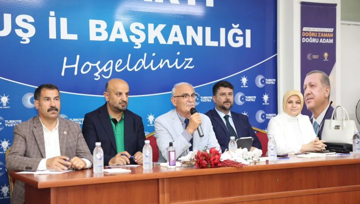 AK Parti Muş İl Başkanlığı’nda Değerlendirme ve İstişare Toplantısı