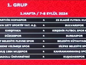 Muş Spor, TFF 3. Lig 1. Grup’ta ilk Karşılaşmanın Tarihi ve yeri belli oldu.