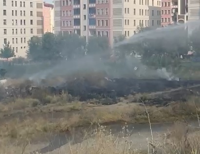 Muş’ta Boş Arazi Yangını: İtfaiyenin Hızlı Müdahalesi Tehlikeyi Önledi