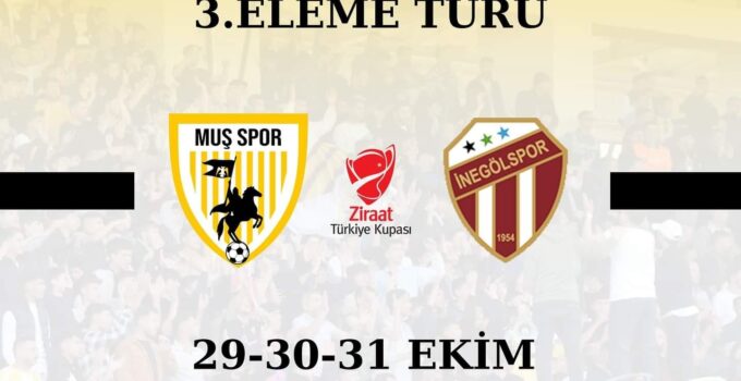 Ziraat Türkiye Kupası 3. Eleme Turunda Muş Sporun Rakibi İnegölspor Oldu!