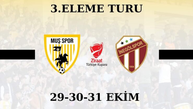 Ziraat Türkiye Kupası 3. Eleme Turunda Muş Sporun Rakibi İnegölspor Oldu!