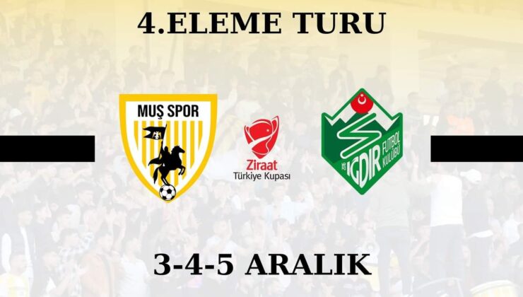 Muş Spor’un 4. Eleme Turu Rakibi Belli Oldu.