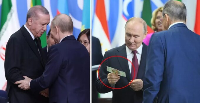 Putin’in elinde görüldü! BRICS Zirvesi’ne damga vuran banknot