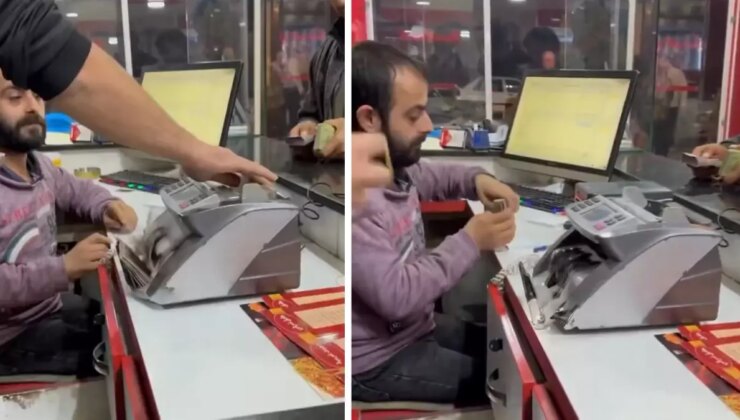 Suriye’de 4 dürüm 6 kola için ödenen parayı makineyle saydılar