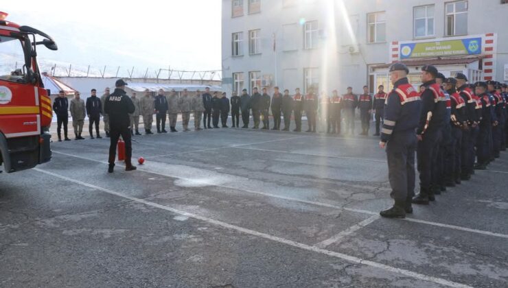 Cezaevi Jandarma Bölük Komutanlığı’nda Yangın ve Afet Farkındalık Eğitimi Düzenlendi